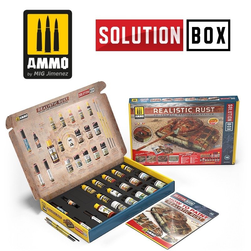 AMMO of Mig Jimenez 7719 SOLUTION BOX - Realistic Rust – imagen 4
