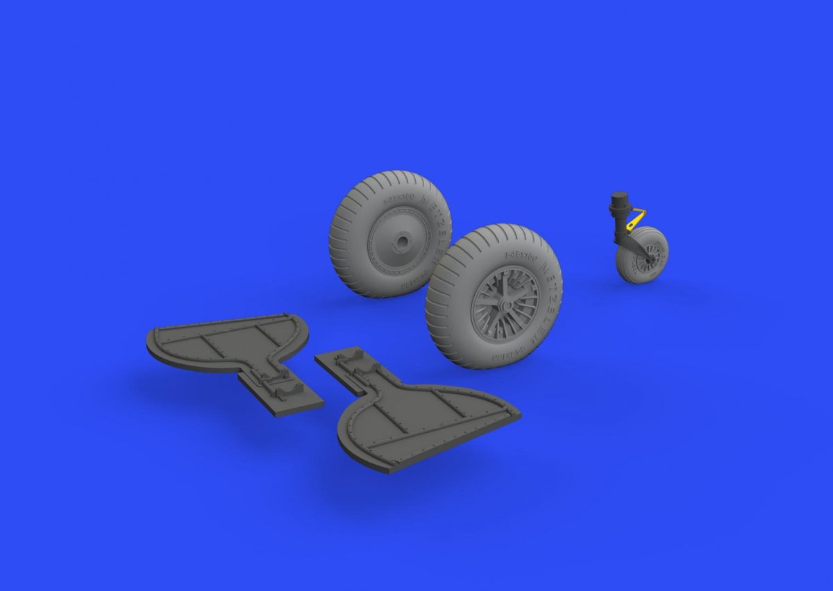Eduard 632155 Bf 108 wheels spoked 1/32 EDUARD – image 3