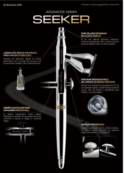 Gaahleri 43196 Airbrush Advanced Series Seeker 0.3 mm &amp;amp; 0.5 mm – obrázek 3