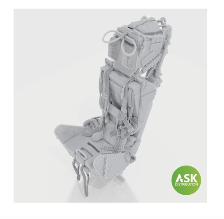 Art Scale Kit A32038 Ejection Seat - M.B Mk.2E with Seat Belts, with Survival Pack, rec. for Gloster Meteor, Revell 1/32 – imagen 2