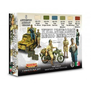Lifecolor CS14 Acrylic paint set Italian Uniforms Set 1 6x22ml