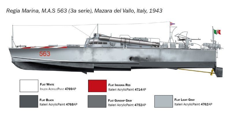 Italeri 5626 MAS 563/568 with crew 1/35 – image 3