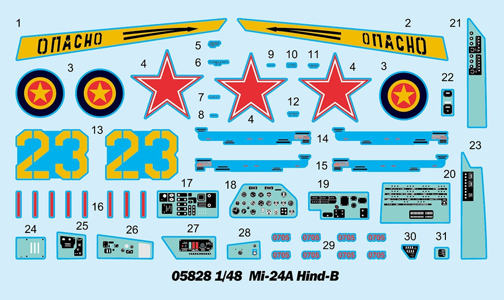 Trumpeter 05828 Mi-24A Hind-B 1/48 – imagen 3