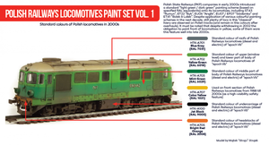 Hataka HTK-AS40 Polish Railways locomotives paint set vol. 1 – obrázek 2