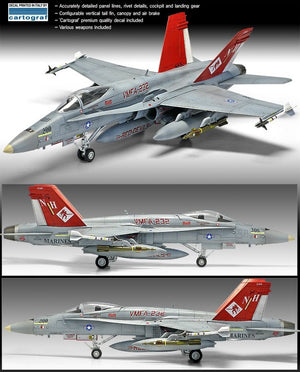 Academy 12520 USMC F/A-18 VMFA-232 RED DEVILS 1/72 – image 4