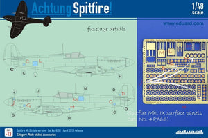 Eduard 48766 Spitfire Mk. IX surface panels 1/48 EDUARD – obrázek 4
