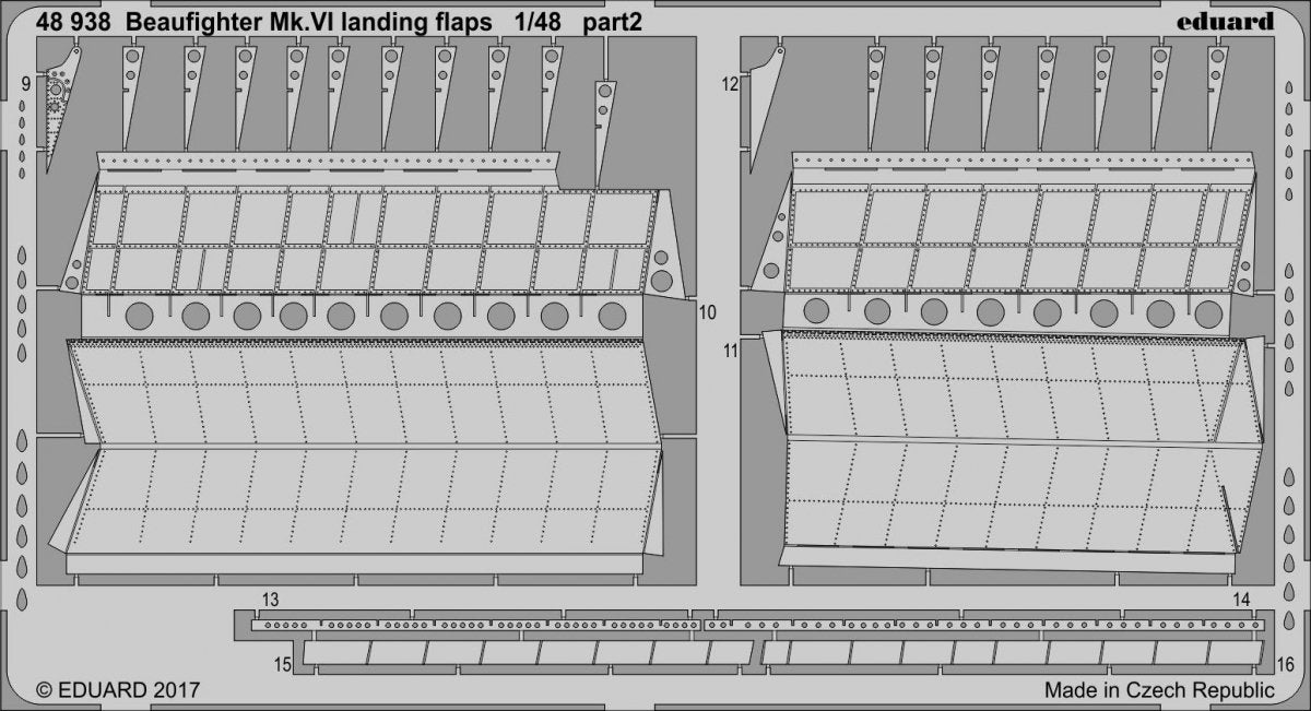 Eduard 48938 Beaufighter Mk. VI landing flaps TAMIYA 1/48 – image 2