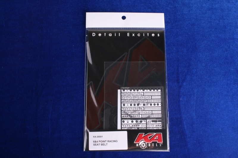 KA Models KA-20001 6&amp;4 POINT RACING SEAT BELT ETCHED PARTS 1/20