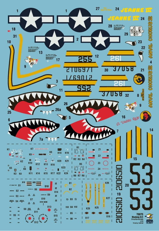 Arma Hobby 70075 P-51B Mustang Chine, Birmanie, Inde 1/72 – image 6
