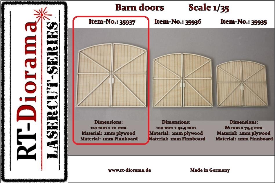 RT-Diorama 35937 Barn doors - large 1/35