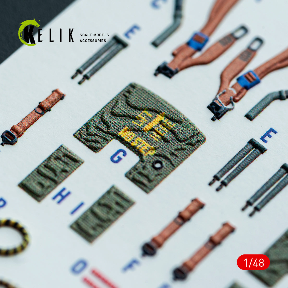 KELIK K48146 RF-4E - interior 3D decals for Hasegawa kit 1/48 – zdjęcie 5