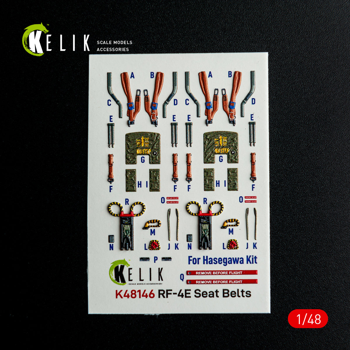 KELIK K48146 RF-4E - interior 3D decals for Hasegawa kit 1/48 – zdjęcie 8