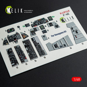 KELIK K48148 F-4E - interior 3D decals for Hasegawa kit 1/48 – Bild 6