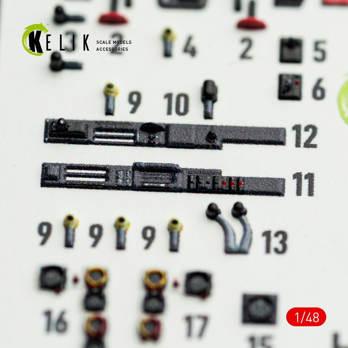 KELIK K48167 Hs-129 B - interior 3D decals for Takom kit 1/48 – zdjęcie 4