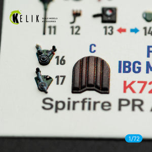 KELIK K72237 Spitfire PR A/B/E Types - interior 3D decals for IBG Models kit 1/72 – image 4
