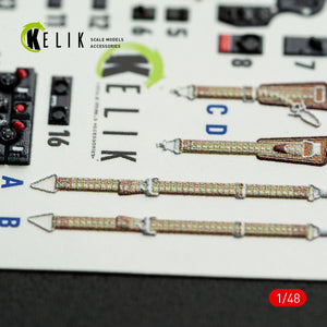 KELIK K48167 Hs-129 B - interior 3D decals for Takom kit 1/48 – zdjęcie 5