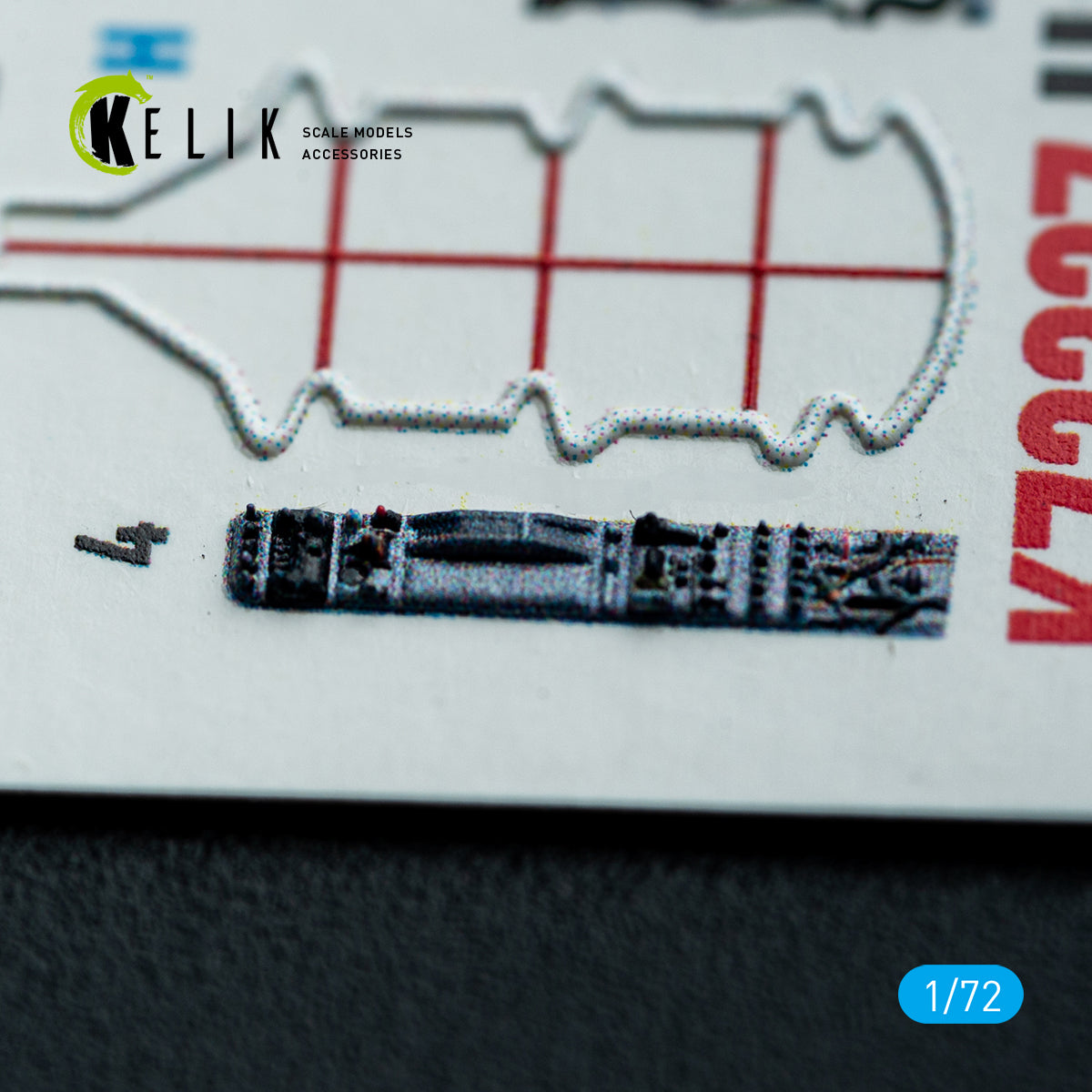 KELIK K72227 Harrier Gr3 (Late) - interior 3D decals for Italeri kit 1/72 – zdjęcie 4