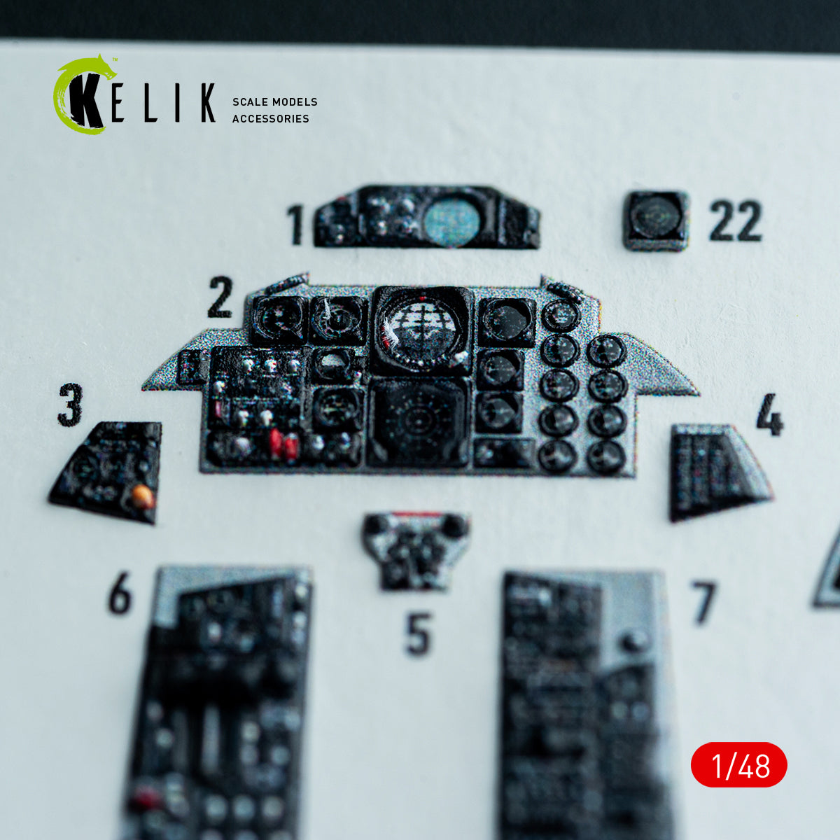 KELIK K48147 F-41/S - interior 30 decals for Hasegawa kit 1/48 – immagine 11