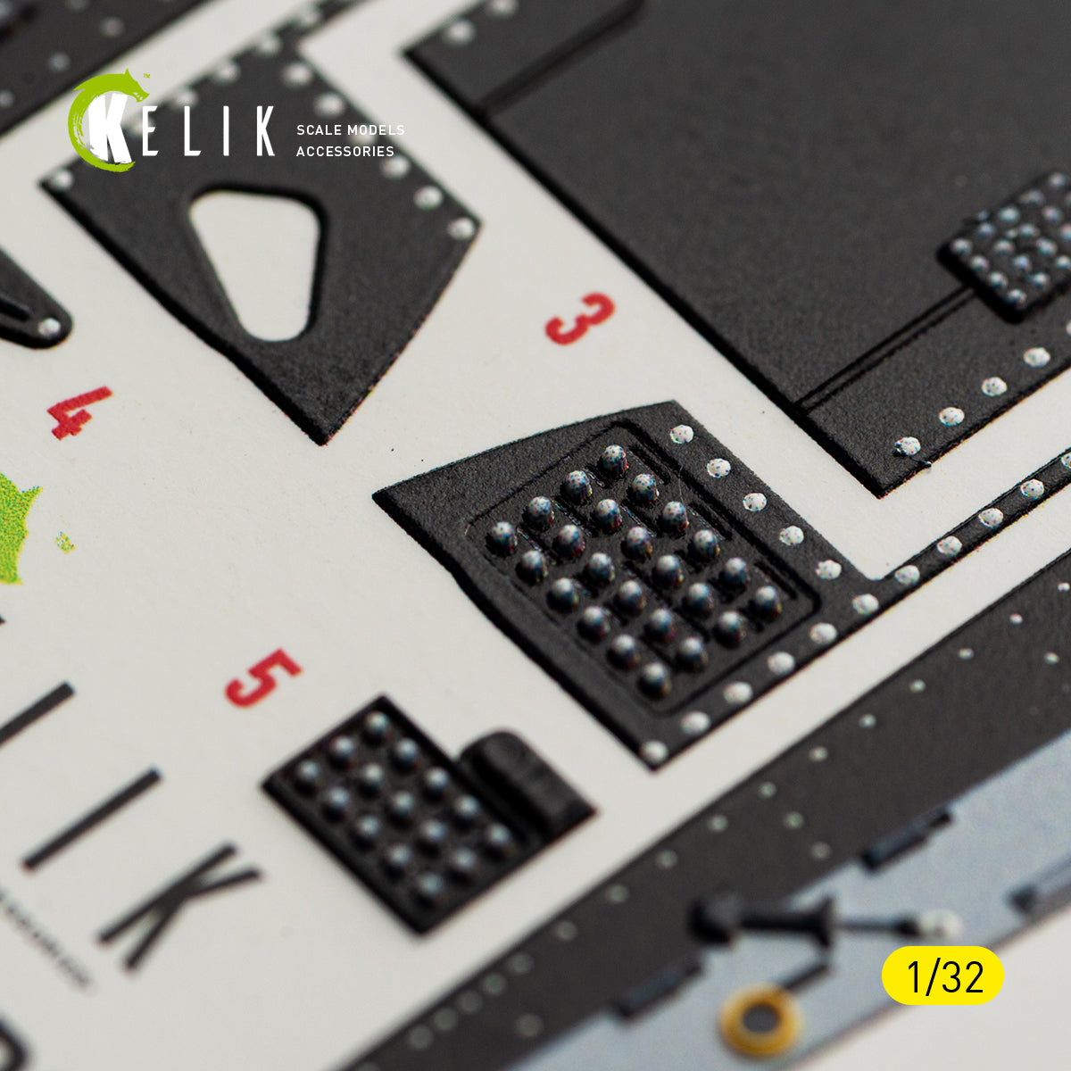 KELIK K32062 A-7D CORSAIR II - interior 30 decals for Trumpeter kit 1/32 – image 2