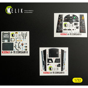KELIK K32063 A-7E CORSAIR II - interior 3D decals for Trumpeter kit 1/32 – immagine 2