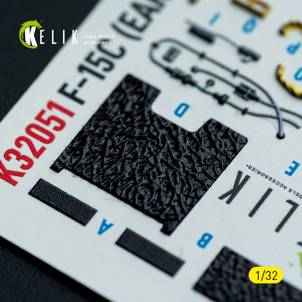 KELIK K32051 F-15C (early) - interior 30 decals for Tamiya kit 1/32 – zdjęcie 5