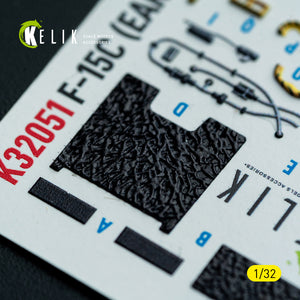 KELIK K32051 F-15C (early) - interior 30 decals for Tamiya kit 1/32 – zdjęcie 5
