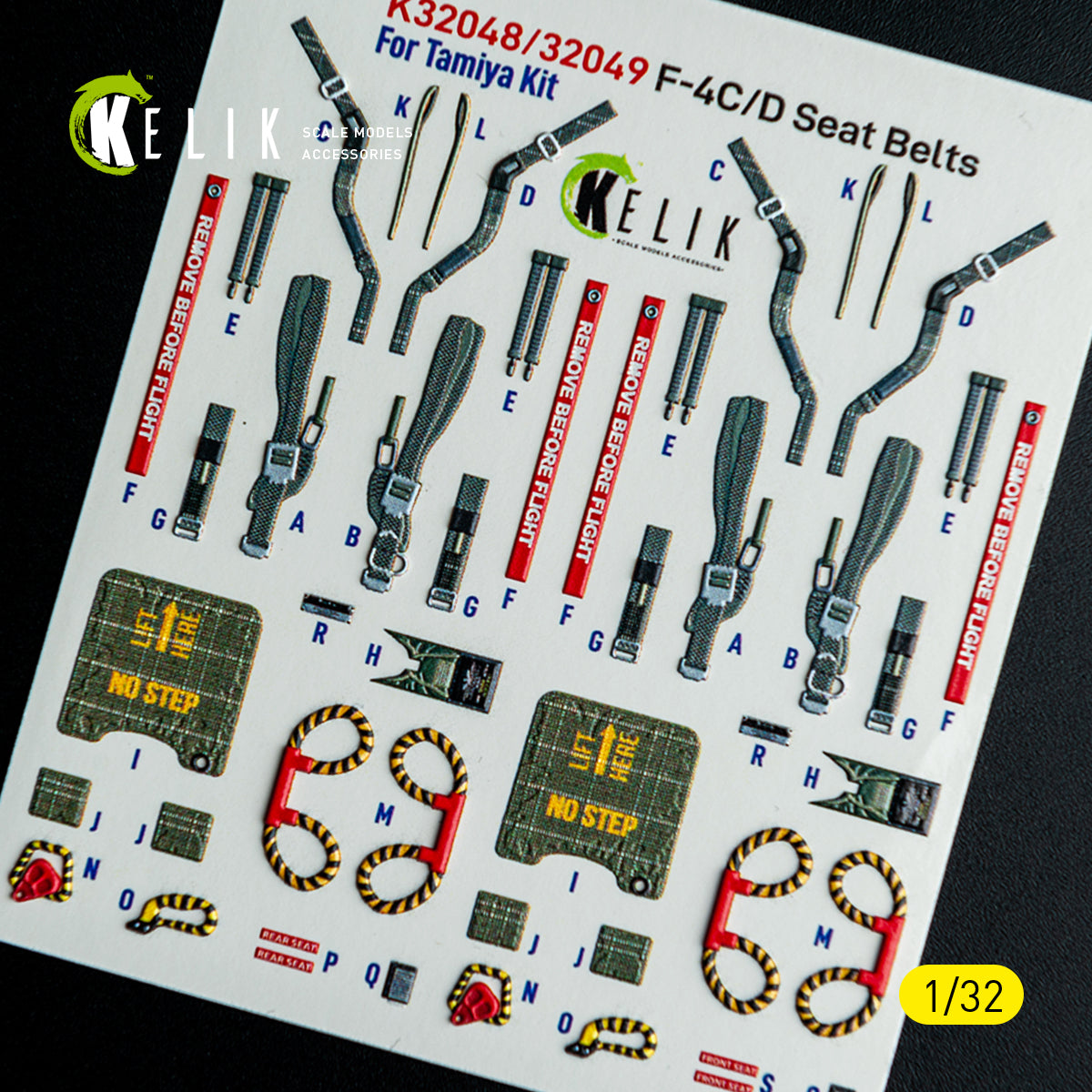 KELIK K32048 F-4C - interior 3D decals for Tamiya kit 1/32 – image 7