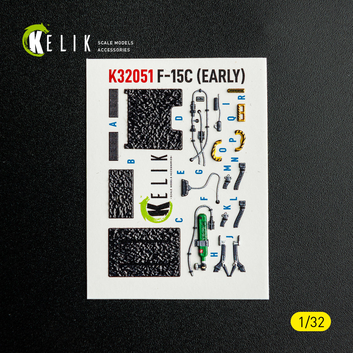 KELIK K32051 F-15C (early) - interior 30 decals for Tamiya kit 1/32 – zdjęcie 8