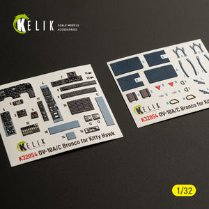 KELIK K32054 0V-10A/C Bronco - interior 3D decals for Kitty Hawk/Zimi models kit 1/32 – immagine 3