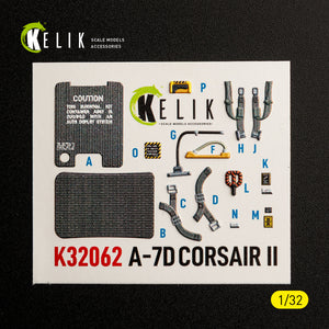 KELIK K32062 A-7D CORSAIR II - interior 30 decals for Trumpeter kit 1/32 – image 6