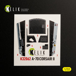 KELIK K32062 A-7D CORSAIR II - interior 30 decals for Trumpeter kit 1/32 – image 7