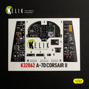 KELIK K32062 A-7D CORSAIR II - interior 30 decals for Trumpeter kit 1/32 – image 8
