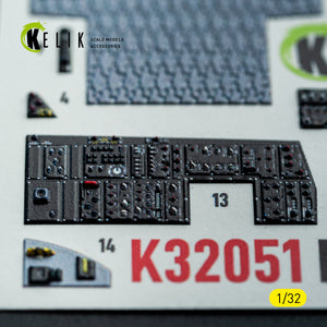 KELIK K32051 F-15C (early) - interior 30 decals for Tamiya kit 1/32 – zdjęcie 12