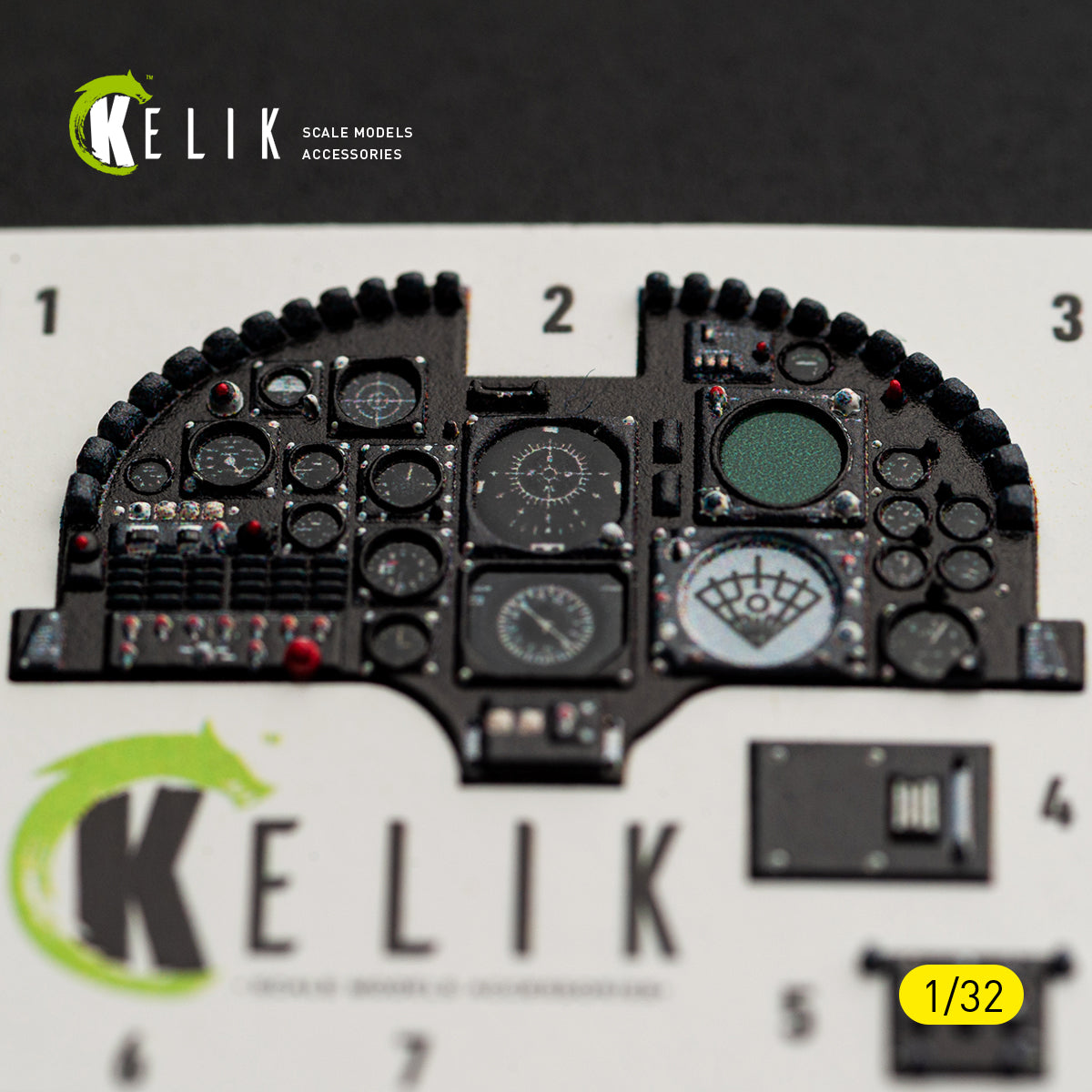 KELIK K32062 A-7D CORSAIR II - interior 30 decals for Trumpeter kit 1/32 – image 9
