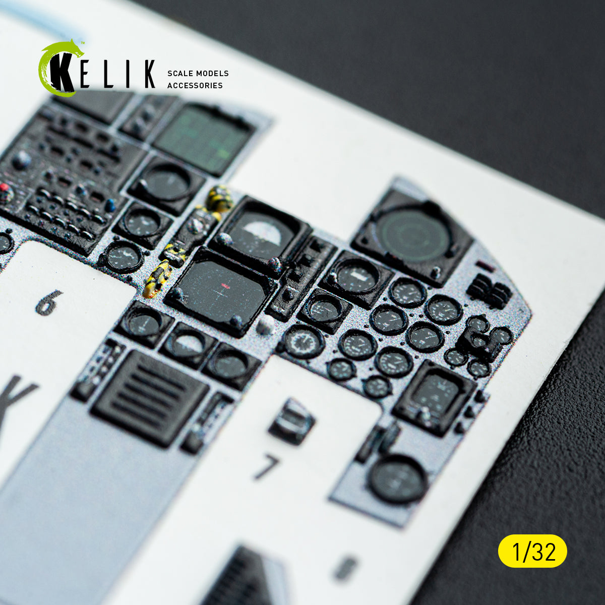 KELIK K32051 F-15C (early) - interior 30 decals for Tamiya kit 1/32 – zdjęcie 14