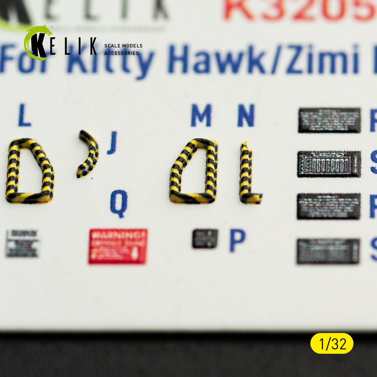 KELIK K32058 RF-5E - interior 3D decals for Kitty Hawk/Zimi models kit 1/32 – obrázek 9