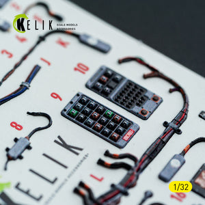 KELIK K32051 F-15C (early) - interior 30 decals for Tamiya kit 1/32 – zdjęcie 15