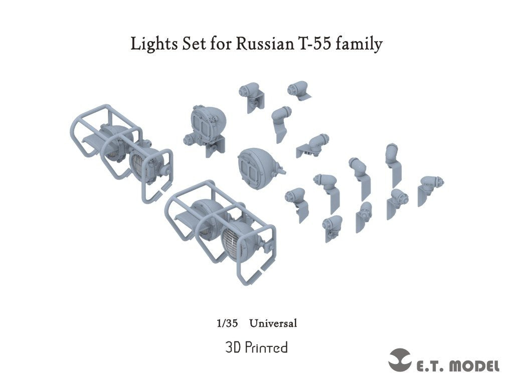 ET Model P35-268 Lights Set for Russian T-55 Family ( 3D Print ) 1/35