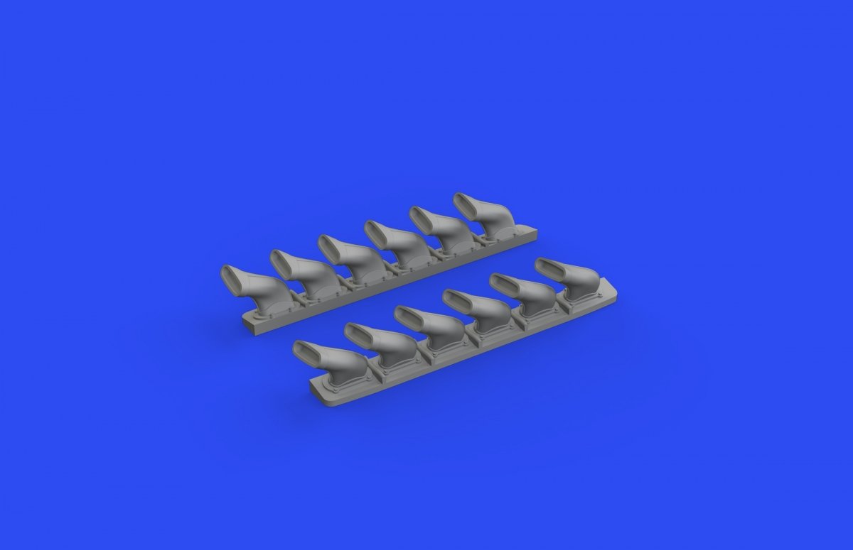 Eduard 648669 Spitfire Mk. V six-stacks exhausts fishtail EDUARD 1/48 – image 2