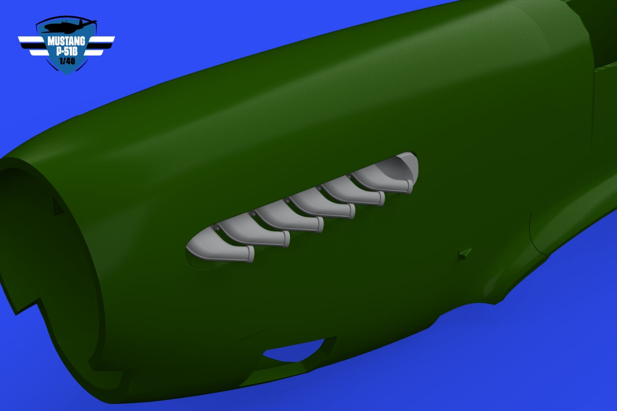 Eduard 648992 P-51B / C exhaust stacks EDUARD 1/48 – image 3