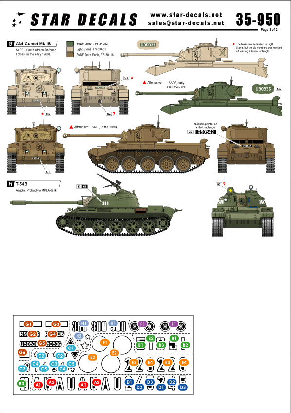 Star Decals 35-950 Modern African Wars 1 1/35 – immagine 2