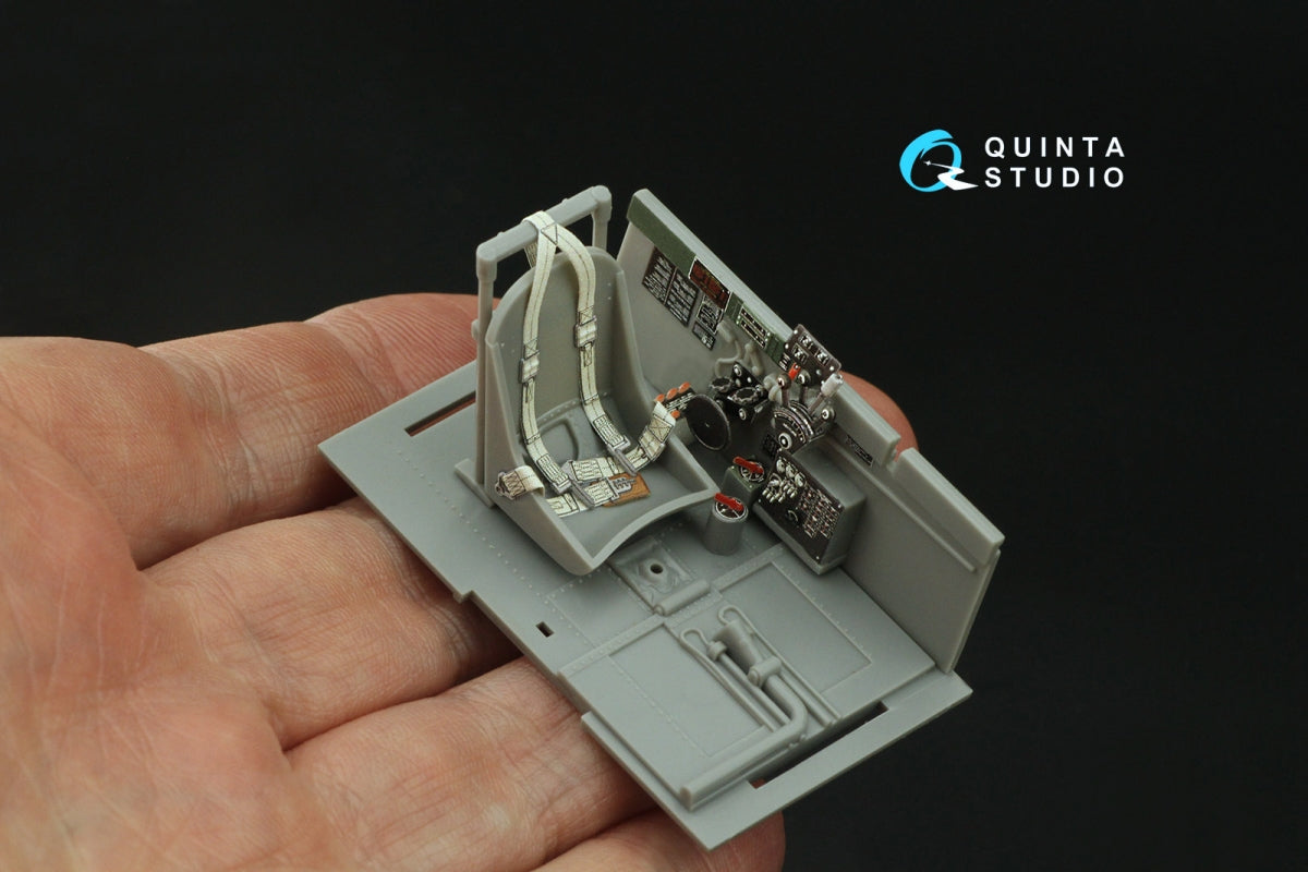 Quinta Studio QD32197 P-47D Thunderbolt Bubbletop Early 3D-Printed colored Interior on decal paper (Hasegawa) 1/32 – immagine 6