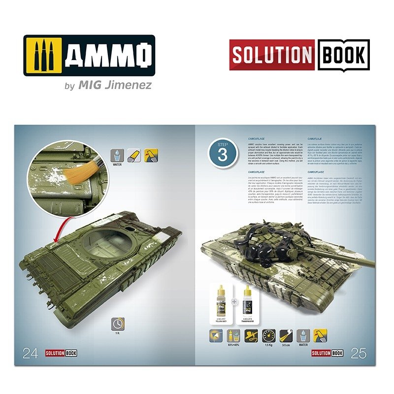 Ammo of Mig 6518 SOLUTION BOOK HOW TO PAINT MODERN RUSSIAN TANKS (Multilingual) – obrázek 6