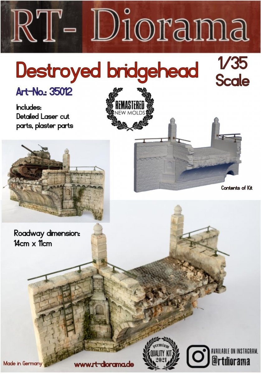 RT-Diorama 35012 Tête de pont détruite 1/35