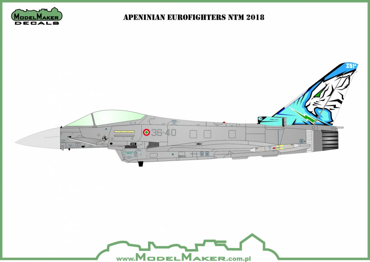 ModelMaker Decals D48145 Apeninian Eurofighters NTM 2018 1/48