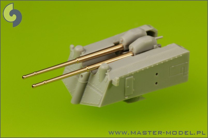 Master SM-200-007 German battleship Bismarck - secondary and heavy AA armament barrels - 15cm (12 pcs), 10.5 cm (16 pcs) – Bild 4