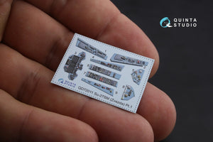 Quinta Studio QD72011 Su-27SM 3D-Printed &amp;amp; colored Interior on decal paper (for Zvezda kit) 1/72 – image 4