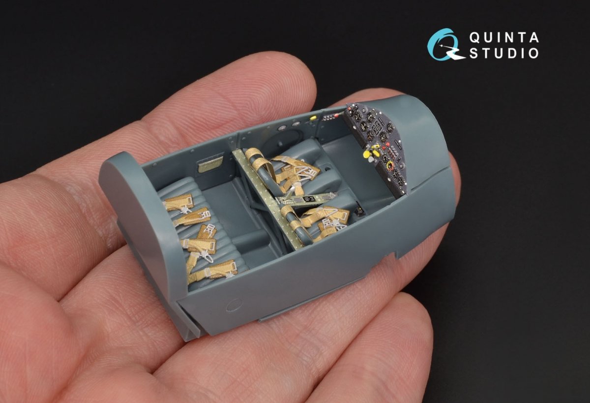 Quinta Studio QD48125 Bf108 3D-Printed &amp;amp; colored Interior on decal paper (Eduard) 1/48 – Bild 4