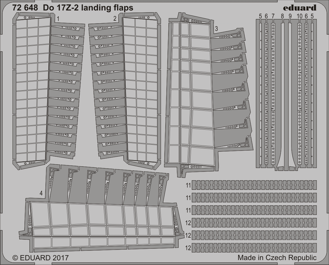 Eduard 72648 For 17Z-2 landing flaps ICM 1/72
