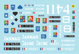 Star Decals 35-C1218 Indochine The Foreign Legion - Regiment Etranger Cavalerie 3 1/35 – obrázek 3